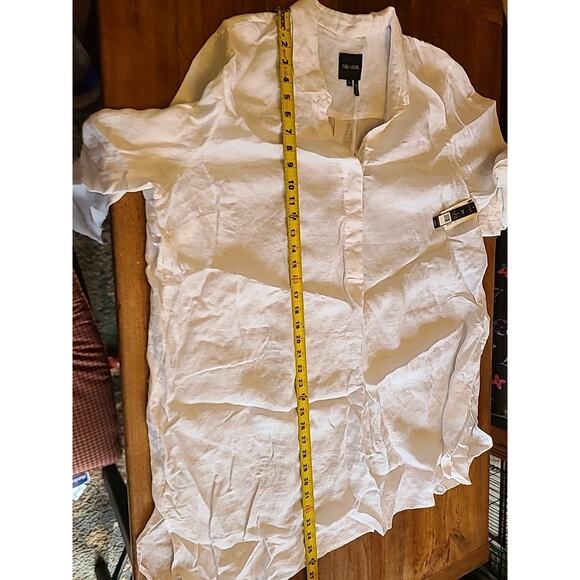 Paper White Flowing Ease Pullover Long Tunic by Nic+Zoe New Size 3x Linen - Picture 10 of 10